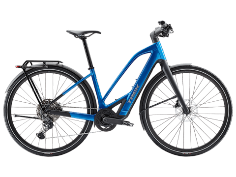Ciclism - BICICLETA ELECTRICA TREK FX+ 7 MS EU ALPINE BLUE GLOSS M