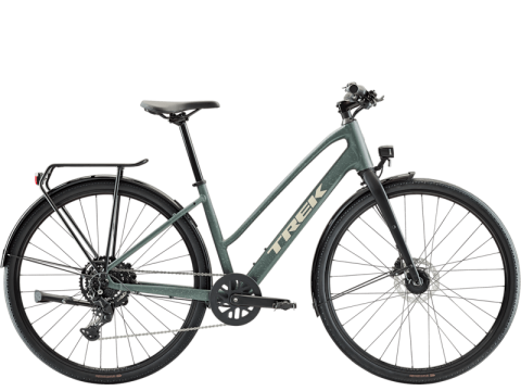 Biciclete de trekking - Bicicleta electrica Trek FX MS Sport EQ Keswick Green / Lichen Green Splatter XL