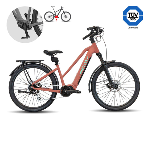 Biciclete - BICICLETA ELECTRICA VIKETORY ARENOX X+ PLUS EBIKE URBAN COPPER
