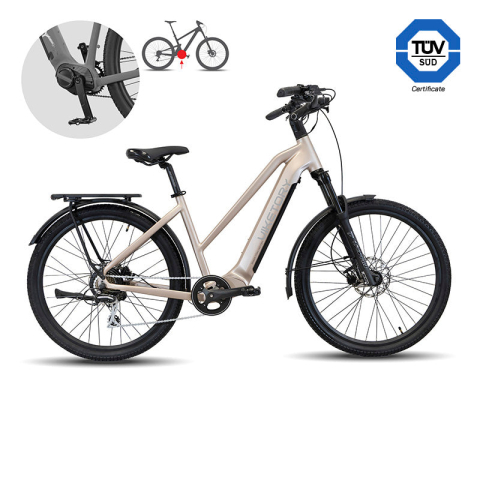 Biciclete - BICICLETA ELECTRICA VIKETORY ARENOX X+ PLUS EBIKE URBAN PEARLESCENT