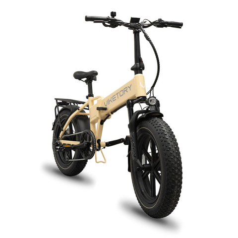 BICICLETA ELECTRICA VIKETORY LITHOR EBIKE FATBIKE FOLDING CREAM [2]