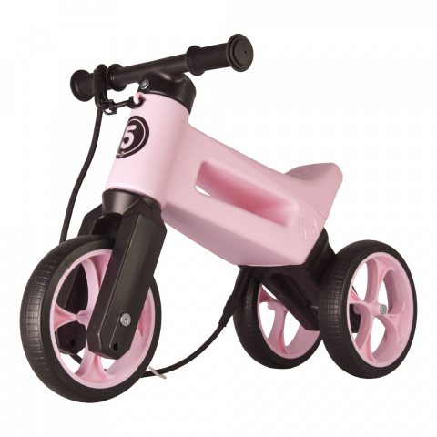 Ciclism - Bicicleta fara pedale Funny Wheels Rider SuperSport 2 in 1 Pastel Baby Pink