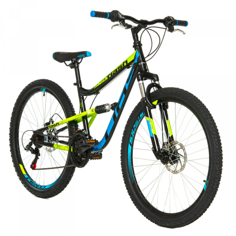 Bicicleta Full suspension DHS Flash - 26 Inch, Negru [1]