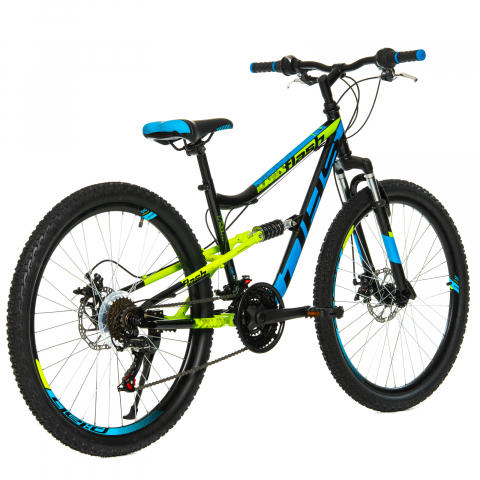 Bicicleta Full suspension DHS Flash - 26 Inch, Negru [2]