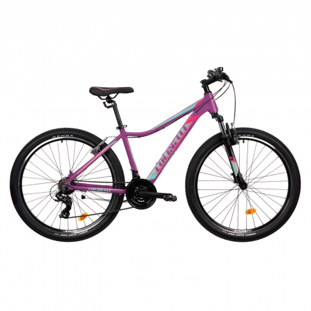 Ciclism - Bicicleta MTB Colinelli COL22, Schimbator Shimano, 21 Viteze, Cadru Aluminiu, Marimea M, Roti 27.5 inch, Frane V - Brake, Culoare Violet