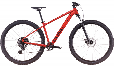 Ciclism - Bicicleta MTB CUBE AIM PRO FIREORANGE BLACK 2025 cadru XXL (24") - roti 29"