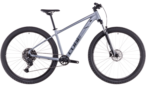 Ciclism - Bicicleta MTB CUBE AIM RACE SLATEGREY RAINBOWBLACK 2025 cadru L (19") - roti 29"