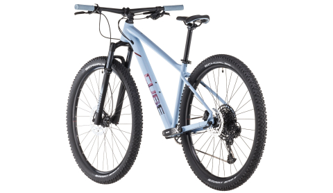 Bicicleta MTB CUBE ATTENTION SLX PIDGEONBLUE RUBYRED 2025 cadru XXL (24") - roti 29" [5]