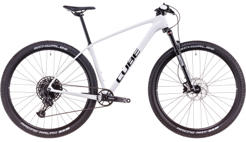 Biciclete mountain bike (MTB) - Bicicleta MTB CUBE REACTION C:62 ONE COTTON WHITE 2025 cadru L (19") - roti 29"