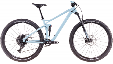 Biciclete mountain bike (MTB) - Bicicleta MTB CUBE STEREO ONE22 PRO SKYLIGHTBLUE WHITE 2025 cadru L (19") - roti 29"