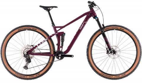 Biciclete mountain bike (MTB) - Bicicleta MTB CUBE STEREO ONE22 RACE WINE GREY 2025 cadru L (19") - roti 29"