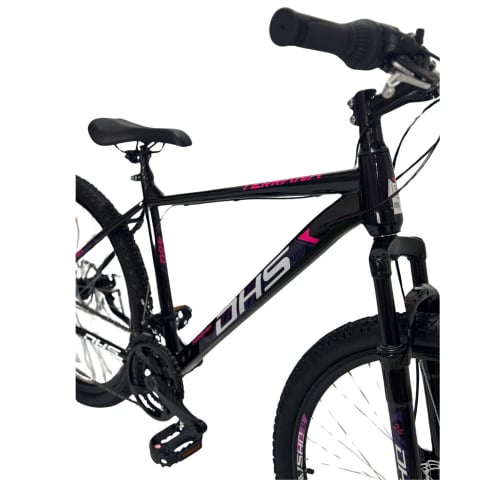 Bicicleta Mtb Dhs 2605 - 26 inch, M, Negru/Violet [3]