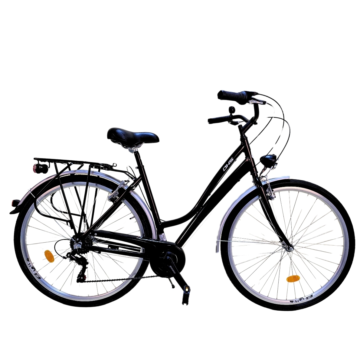 Biciclete - Bicicleta Oras Dhs City 28001 - 28 Inch, L, Negru