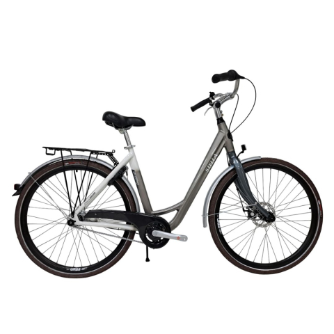 Ciclism - Bicicleta Oras Stella 28080 - 28 inch, M, Alb-Gri
