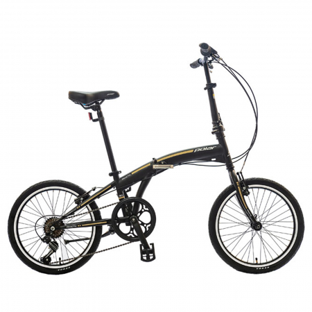 Ciclism - Bicicleta Pliabila Polar Practic 30 - 20 inch  Negru