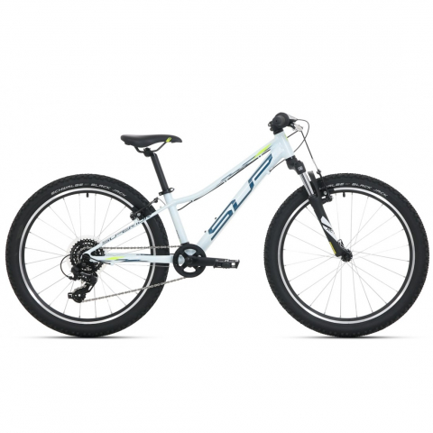 Ciclism - Bicicleta Superior Racer XC 24 Gloss White/Blue/Neon Yellow