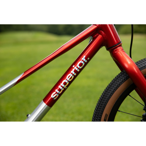 Bicicleta Superior TEAM 20 20 Gloss Brushed Alu/Red [4]