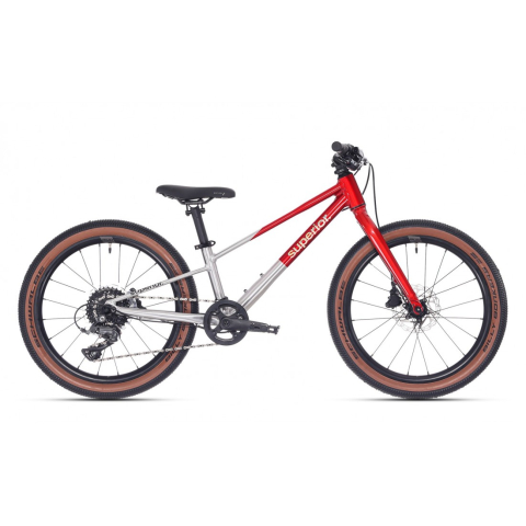 Ciclism - Bicicleta Superior TEAM 20 20 Gloss Brushed Alu/Red