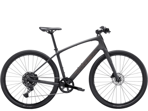 Ciclism - BICICLETA TREK FX SPORT 4 CARBON MATTE ONYX CARBON L