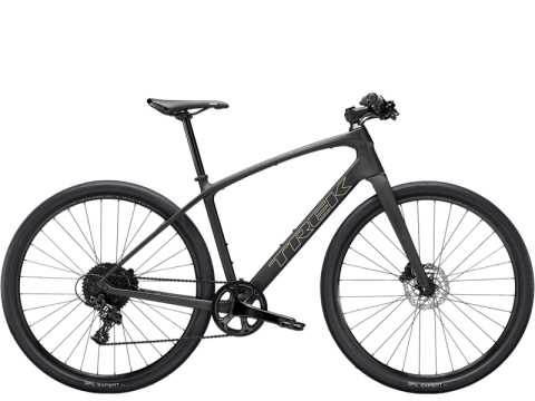 Ciclism - BICICLETA TREK FX SPORT 5 CARBON MATTE BLACK OLIVE/DEEP SMOKE M
