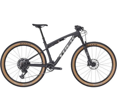 Biciclete mountain bike (MTB) - BICICLETA TREK SUPERCALIBER SL 9.6 MATTE CARBON/GLOSS BLACK SPLATTER L
