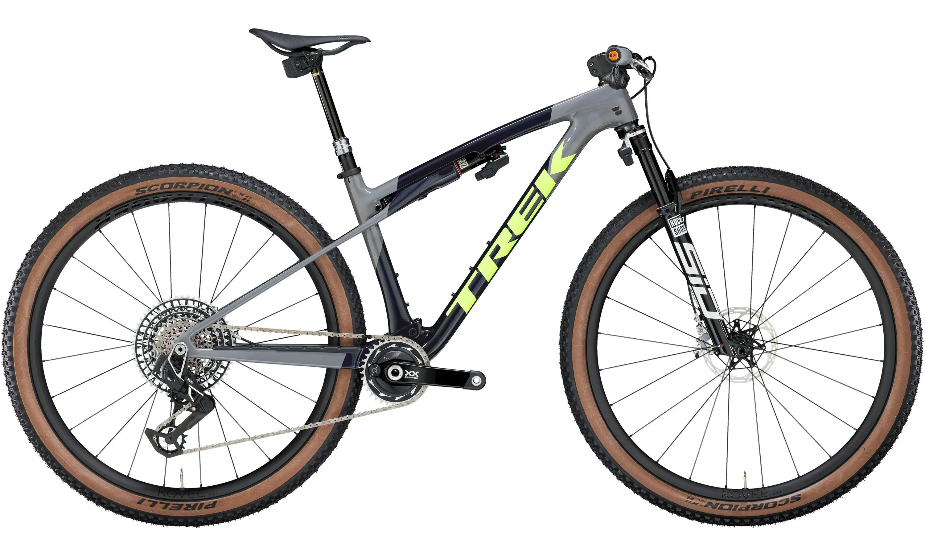 Biciclete - BICICLETA TREK SUPERCALIBER SLR 9.9 FA NAVY CARBON SMOKE BLUE/SLATE GREY/ M