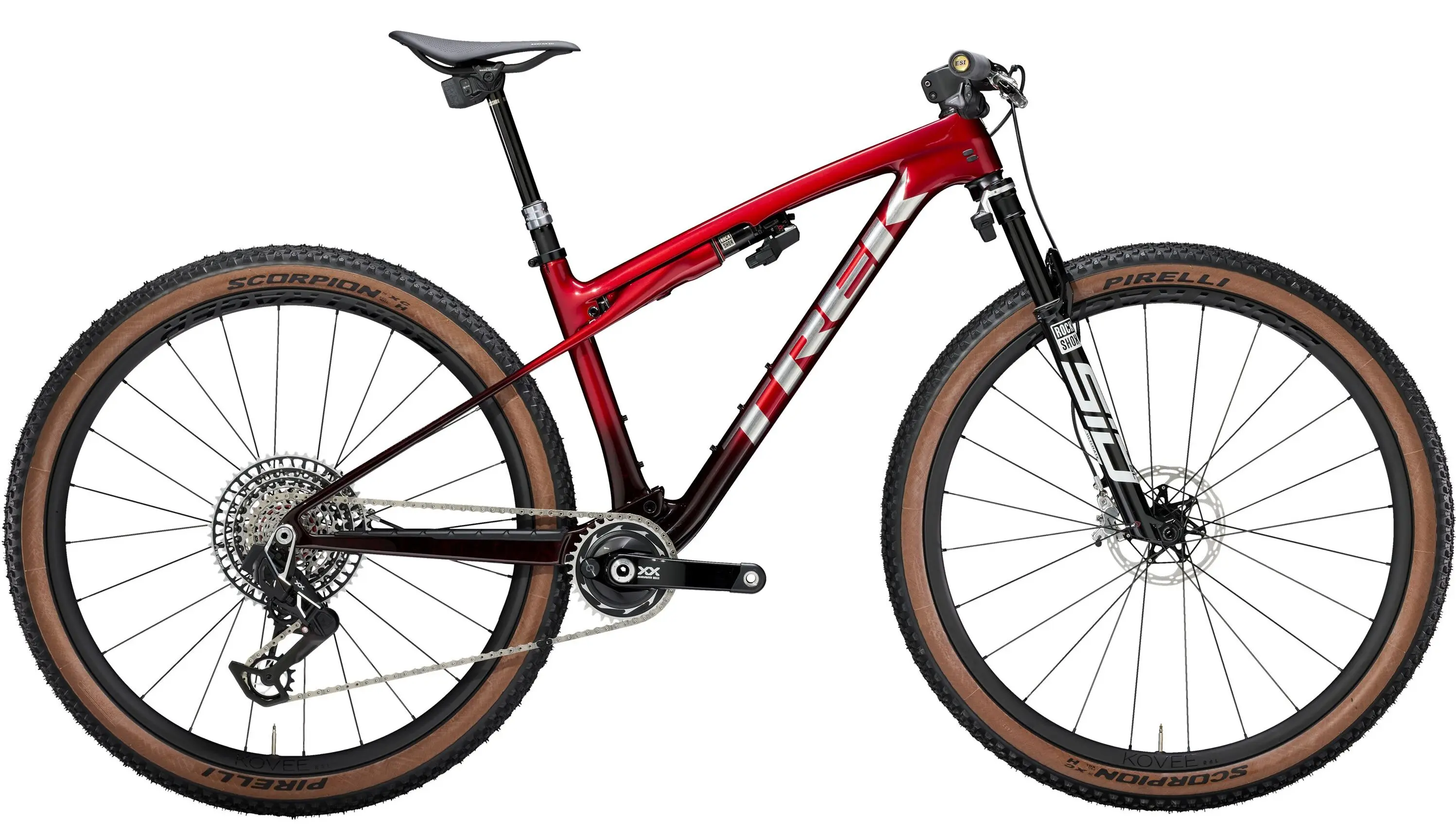 Biciclete - BICICLETA TREK SUPERCALIBER SLR 9.9 FA RED SMOKE/DRIZZLE M