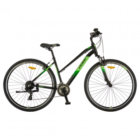Ciclism - Bicicleta Trekking Polar Forester Comp Lady - 28 inch, M, Negru-Verde