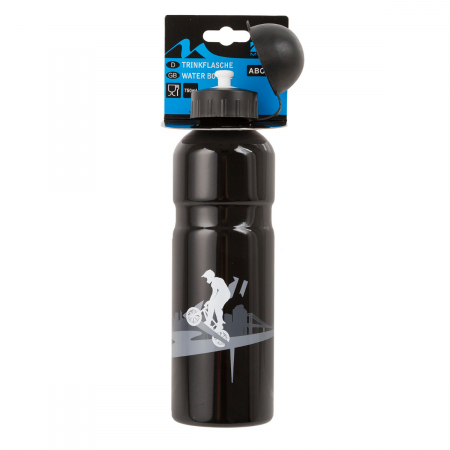 Ciclism - Bidon Aluminiu M-WAVE ABO 750 -Negru
