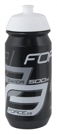 Ciclism - Bidon apa Force Savior 0.5l negru/gri/alb