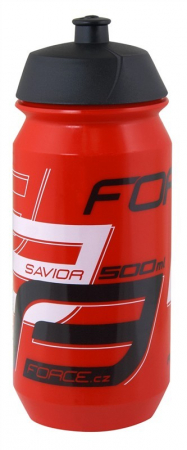 Ciclism - Bidon apa Force Savior 0.5l rosu/alb/negru