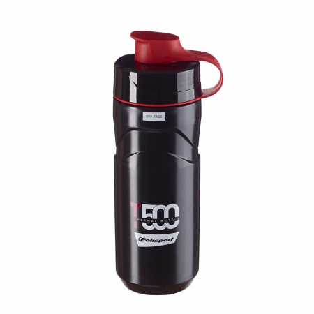 Ciclism - Bidon Apa Polisport Thermal T500 - 500 Ml, Negru-Rosu