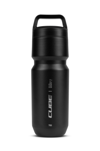 Bidoane si suporti bicicleta - BIDON CUBE STAINLESS STEEL ARC 700 Negru