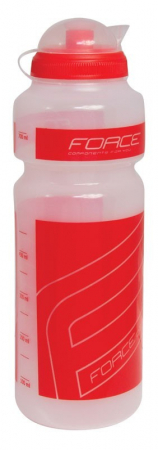 Ciclism - Bidon Force F 0.75l transparent/rosu