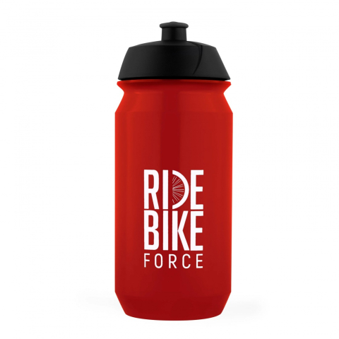 Ciclism - Bidon Force F RIDE BIKE 0.5l rosu-alb