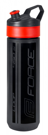 Ciclism - Bidon Force Loop 0.45L, Negru-transparent/rosu