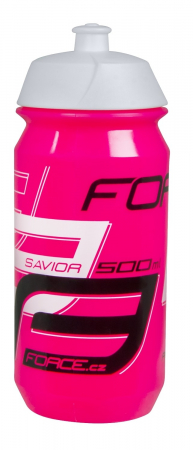 Ciclism - Bidon Force Savior 0.5L, roz/alb/negru