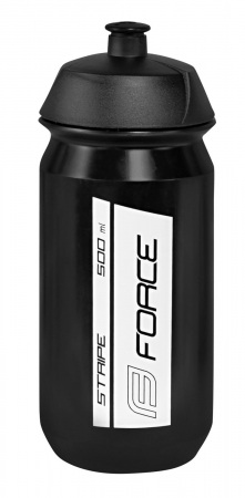 Ciclism - Bidon Force Stripe 0.5l negru/alb