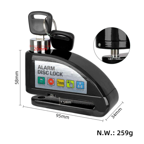 Accesorii trotinete electrice - Blocator disc cu alarma