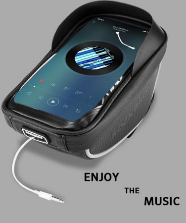 Borseta ghidon bicicleta Rockbros 010-4BK cu suport telefon [4]