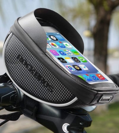 Borseta ghidon bicicleta Rockbros 010-4BK cu suport telefon [7]