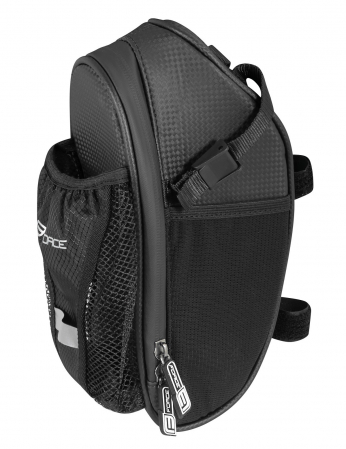 Ciclism - Borseta Sa Force Fuse cu compartiment plasa pentru bidon, neagra