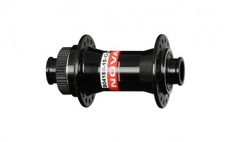 Ciclism - Butuc Fata NOVATEC D041SB-CL 15 x 100 mm Negru, 32H Center lock