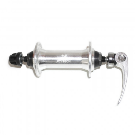 Piese biciclete - Butuc fata v-brake Joytech JY751DSE, 36H, Alu, QR5-R270, argintiu