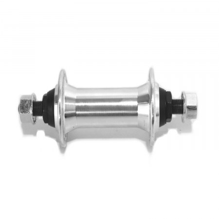 Piese biciclete - Butuc fata v-brake Joytech JY753DSE, 36H, Alu, ax 9mm, argintiu