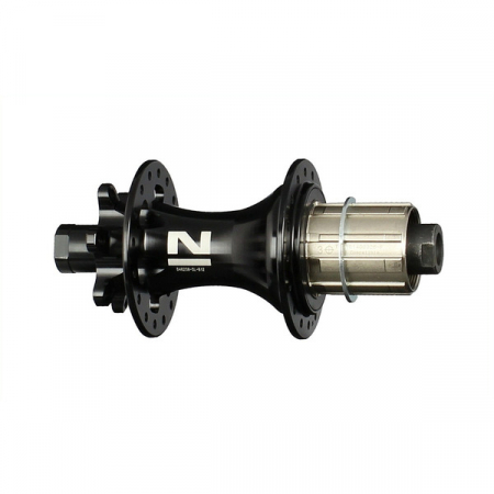 Piese biciclete - Butuc Spate Disc Novatec D462SB - 32H, Ax 12 x 148 mm, Negru