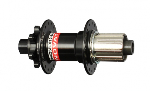 Ciclism - Butuc Spate NOVATEC D442SB-X12-S4S-11S  Negru, 32H
