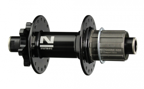 Piese biciclete - Butuc Spate NOVATEC D732TSBT-S3S-B12-11S 12 x 148 mm 32H Negru
