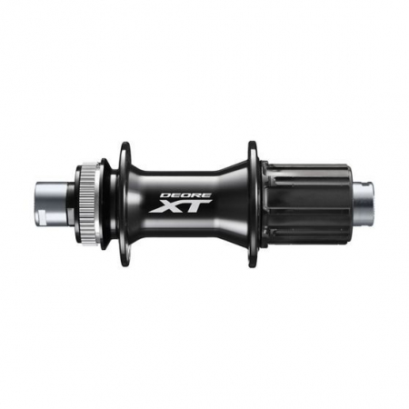 Piese biciclete - Butuc spate Shimano Deore XT, FH-M8010 - 32H, Negru