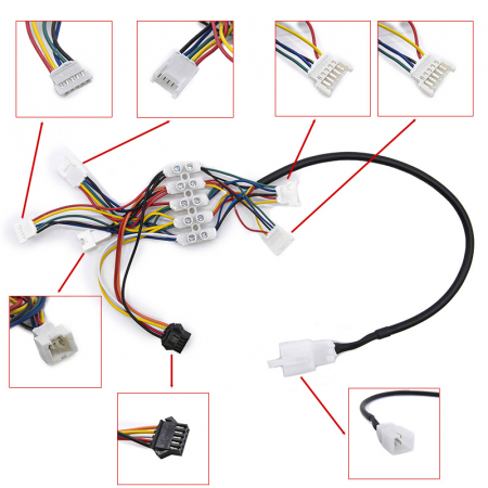 Piese trotinete electrice - Cablu cu mufe multiple pentru tester motor